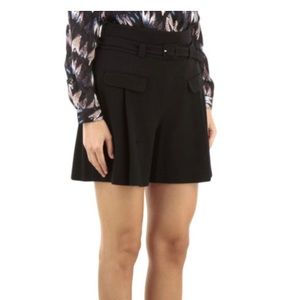 Diane von Furstenberg Black Women’s Chapman Belted High Rise Short